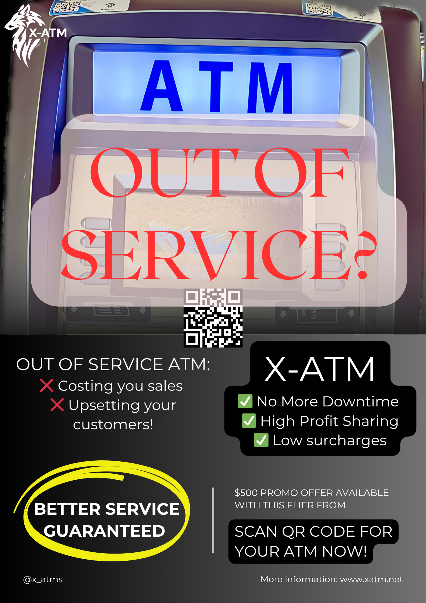ATM Out of Service - Flyer