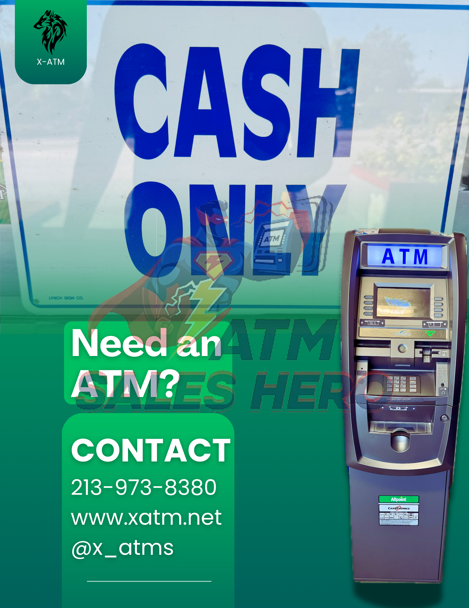 Cash Only? Need an ATM Flyer