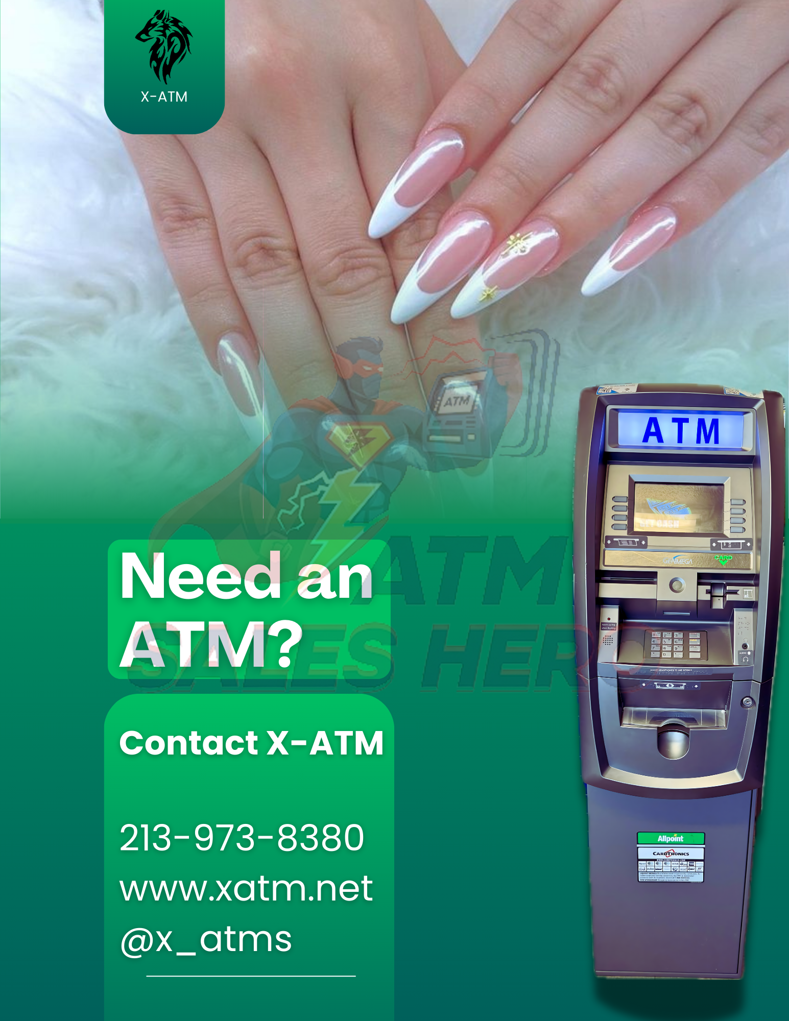 Nails Salon Need an ATM Flyer