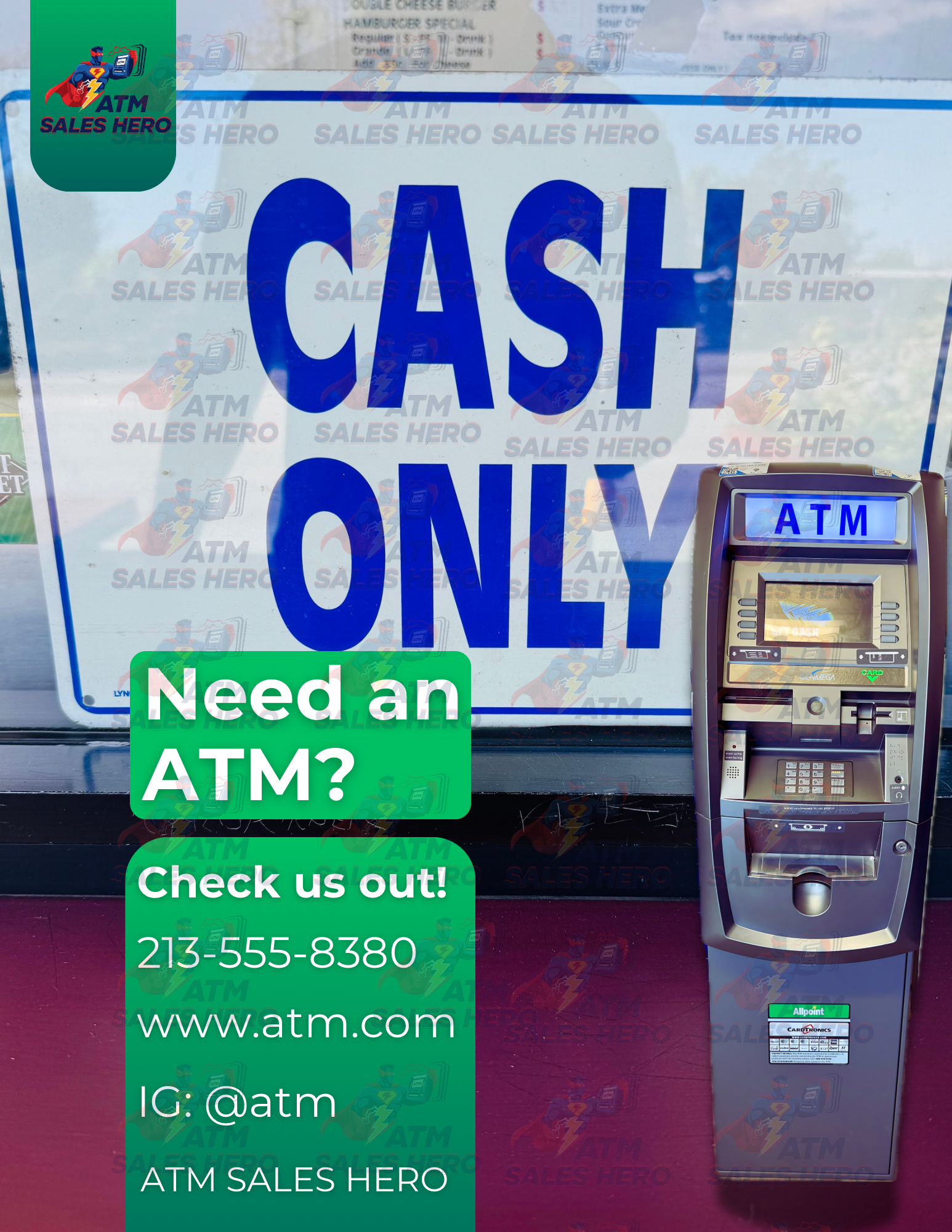 Cash Only? Need an ATM— Flyer