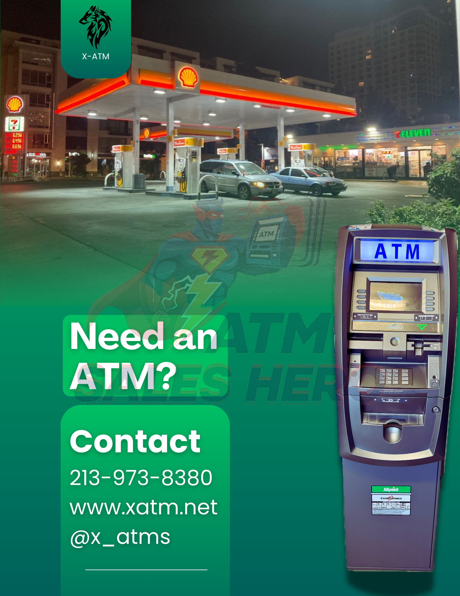 Gas Stations Need an ATM Flyer