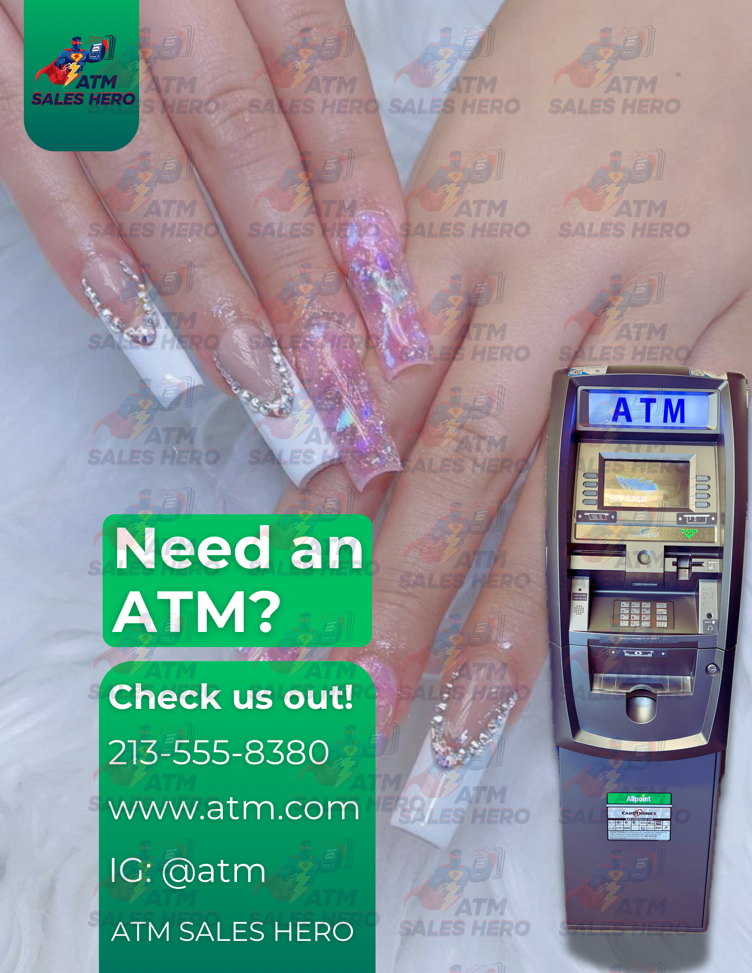 Nails Salon Need an ATM— Flyer