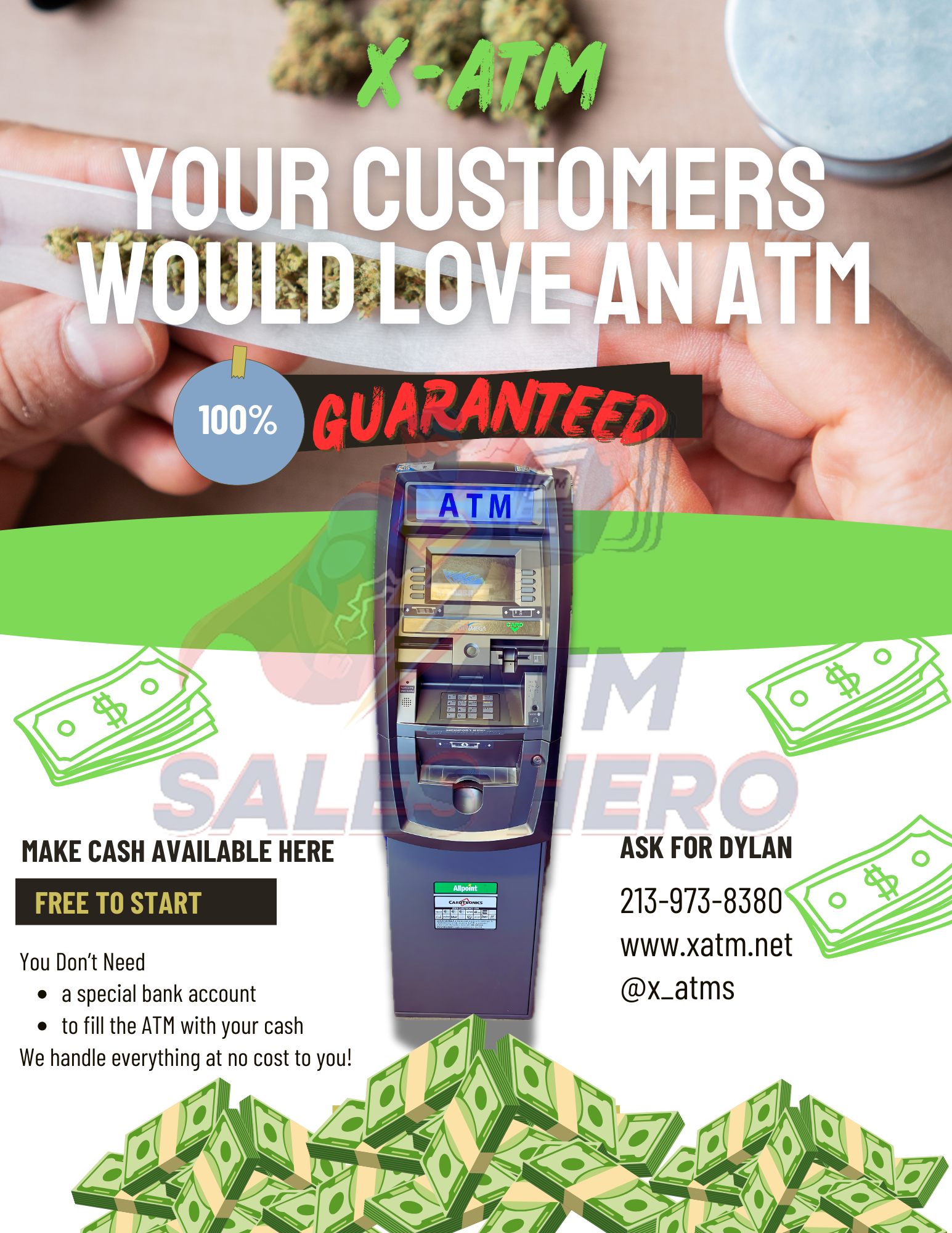 Dispensary Customers Love an ATM Flyer